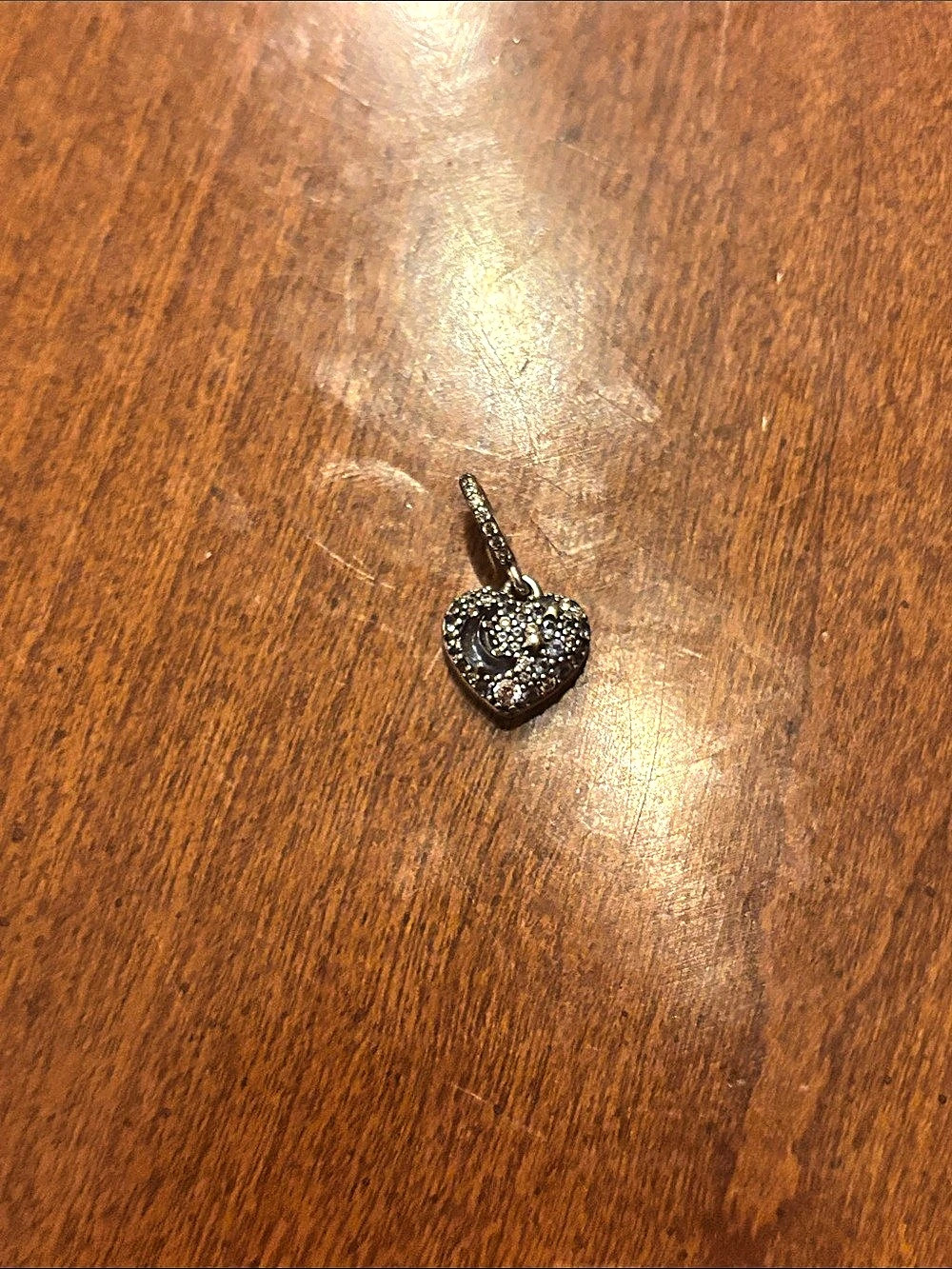 Pandora Vintage Night Sky Pendant Charm Necklace Silver